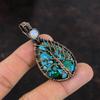 Baum des Lebens Kupfer Malachit Türkis Anhänger Kupferdraht gewickelt Schmuck Mondstein Edelstein Schmuck Handgemacht Kupfer Anhänger Geschenk für Ihn