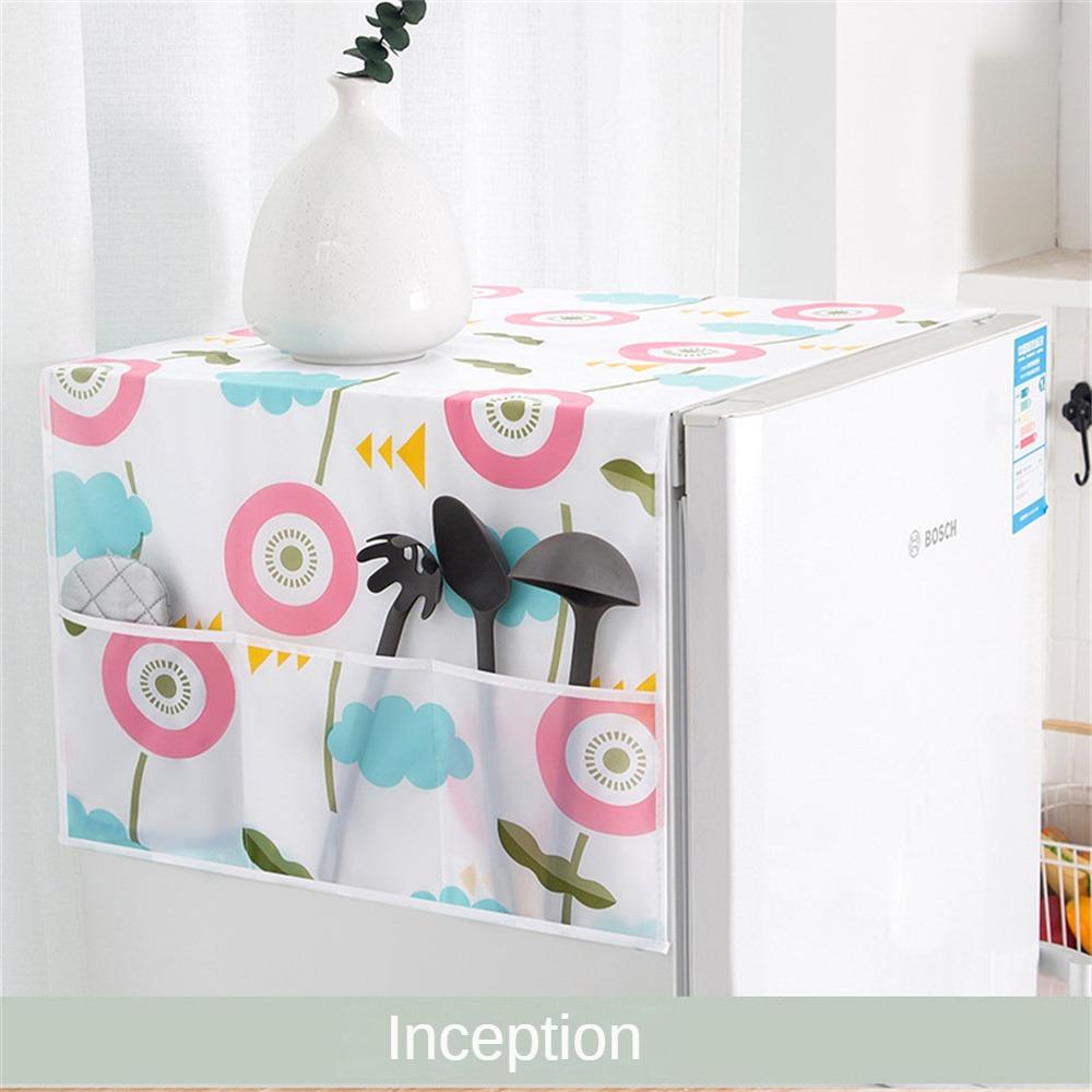 

Чехол для холодильника с рисунком из мультфильма, устойчивый к маслу, многофункциональный, четыре стиля, можно повесить, пылезащитный чехол, водонепроницаемый, пылезащитный