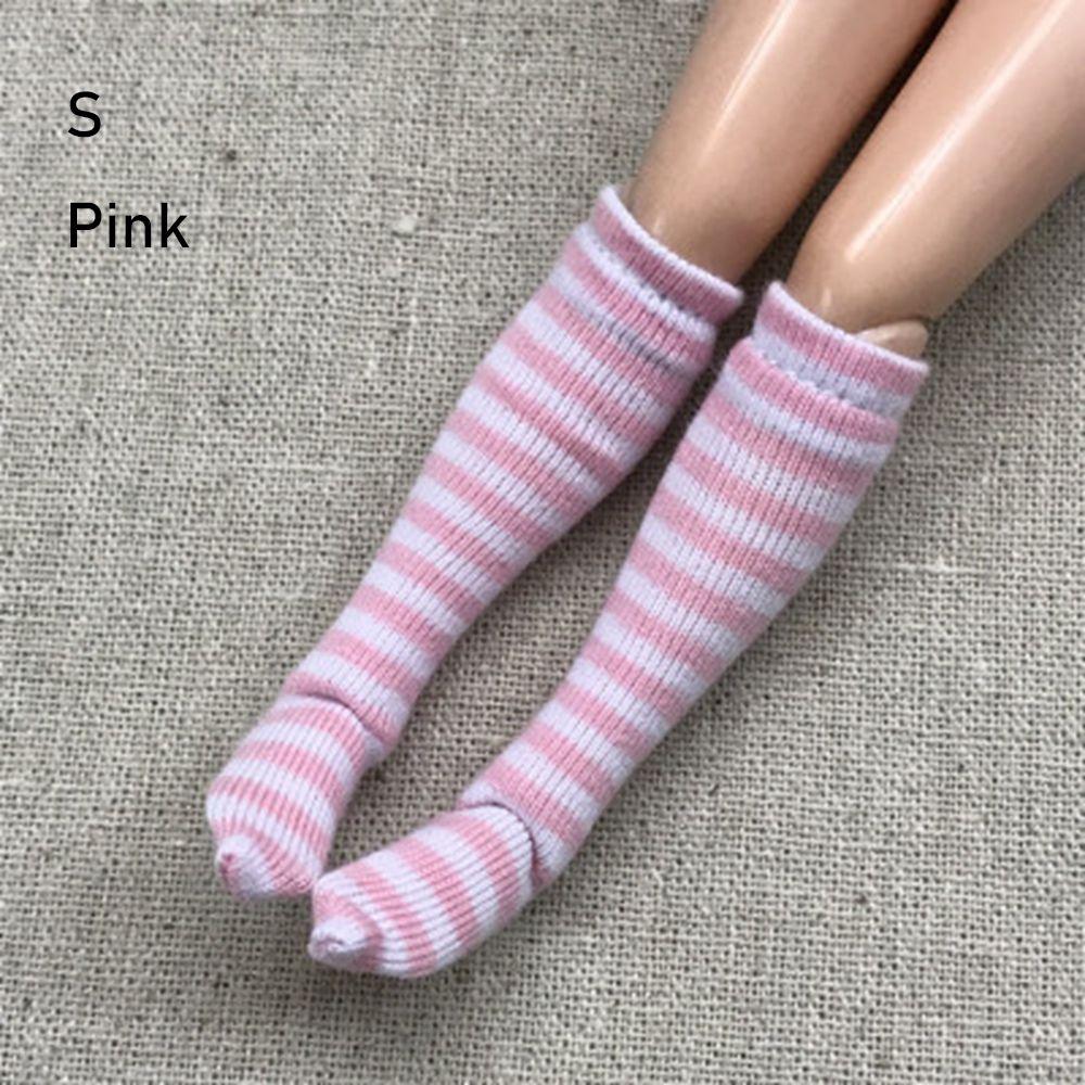 1 Pair Fashion Children  Girl DIY 's Clothes Accessories 1/6  Stockings Christmas Gift Stripe Socks