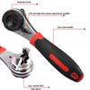 Universal Socket Torque Ratchet Wrench Anti-Slip Handle Ergonomic Heat Treated Multifunctional Adjustable Ratchet Wrench