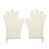 Hitzebeständige Silikon-Ofenhandschuhe: Fünf-Finger-Verbrühschutz, verdickt für Hochtemperatur-Backen und Mikrowellengebrauch.