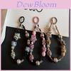 Cell Phone Strap With Leopard Print Star Ball Beads And Pvc Cord For Girls And Boys