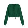 Sudadera Cardigan para Mujer Otoño e Invierno Estilo Coreano Corta con Capucha Chaqueta Coreana para Mujer Tops de Mujer de Moda para Mujer