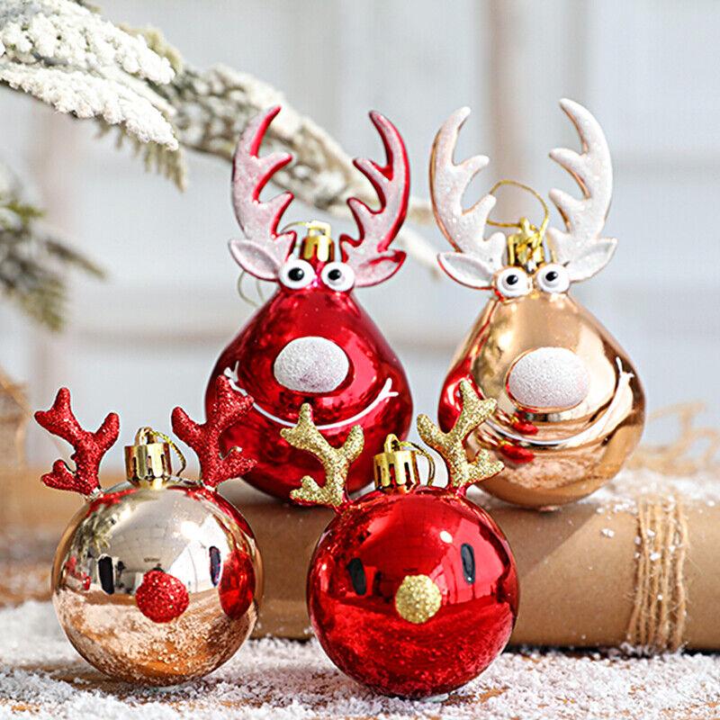 

4X Christmas Tree Balls Baubles Xmas Tree Hanging Ornament Home Party Decoration