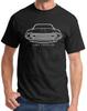 1973 1974 AMC Javelin Classic Front End Profile Design Tshirt