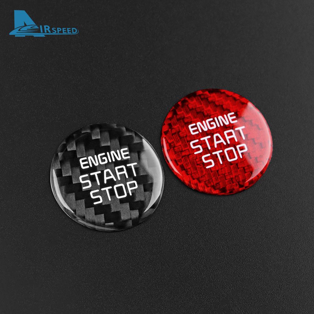 Real Hard Carbon Fiber Sticker For Kia Stinger 2019 2020 2025 2025 2025 Car Start Engine Stop Button Cover Interior Trim