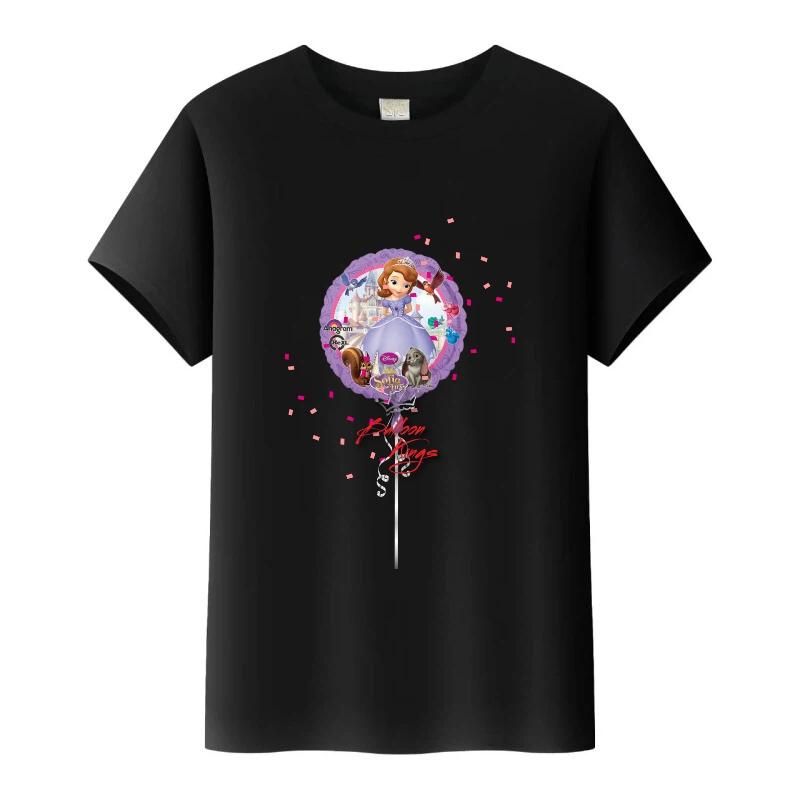 

Fashion Disney Sofia The First Princess Graphic Tees Girl O-Neck Tops White Clothes Blouses Harajuku T-Shirt Summer Tshirt 130