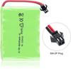 Rechargeable Ni-MH Battery 6V 2400mAh for RC Cars | Includes USB Charging Cable | Long Runtime Over 18 Minutes | Green