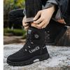 Thick Soled Shoes, Snow Boots, Plush, Thickened, Warm Shoes, Cotton Boots, Swivel Buckles, Breathable Men's Shoes