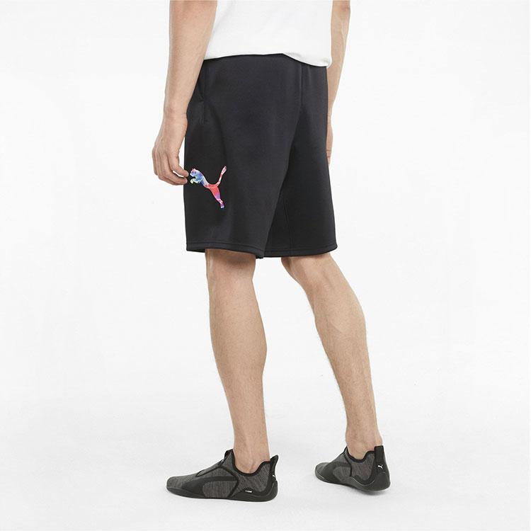 Puma X RKDO Esports Collaboration Logo Print Drawstring Mid-Rise Casual Shorts Men shorts Black 532694-01