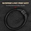 High-Security 4-Digit Bike Lock - Reinforced Steel Cable for Bikes/Scooters/Motorcycles - Easy-to-Remember Combination 4