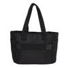 Work Bag with Compartments Zippered Closure Large Capacity Dual Handles Women Handbag Black Free Size