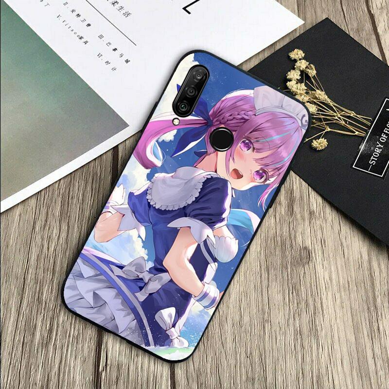 Minato Aqua Hololive For Huawei Nova 8i 11i 12i 12s 9 10 SE Y60 Y70 Y90 Y72 Y73 Y61 Y91 P60 Pro P30 P40 Lite Case
