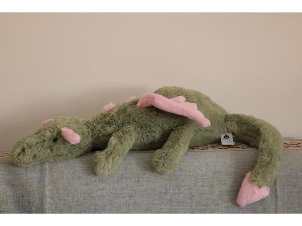 Plüschtier: Hausliche Jellycat Himmel-, Matcha-, Schnee-, Rosa- und Kaki-Drachen
