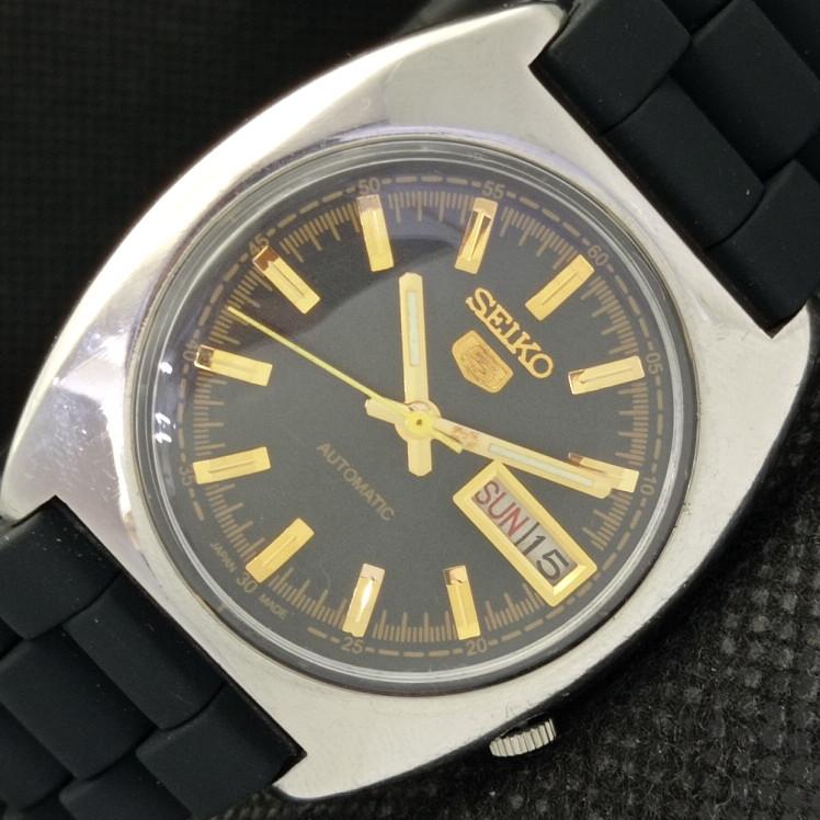 

Б/У винтажные часы SEIKO 5 AUTOMATIC 7009A JAPAN MENS D/D BLACK WATCH 612-a319022-2 SKU612-a319022