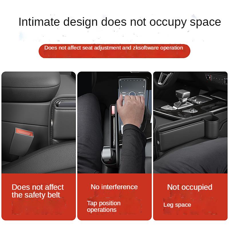 Suport pentru pahar cu apă pentru spațiul dintre scaune auto, piele, universal, cutie de depozitare laterală pentru spațiul dintre scaune, organizator umplutură spațiu scaun auto față șofer, în