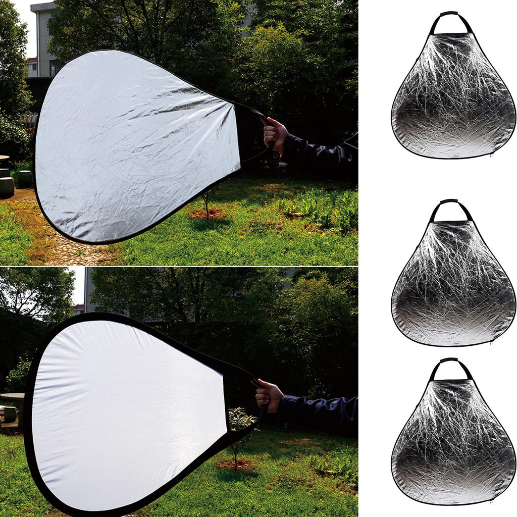 30cm/60cm/80cm Portable Handheld Triangle Foldable Reflector Photo Studio Reflector Board For Photography Accessories