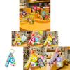 Cute Rabbit Flower Night Light Keychain Pvc Material For Party Graduation Gifts