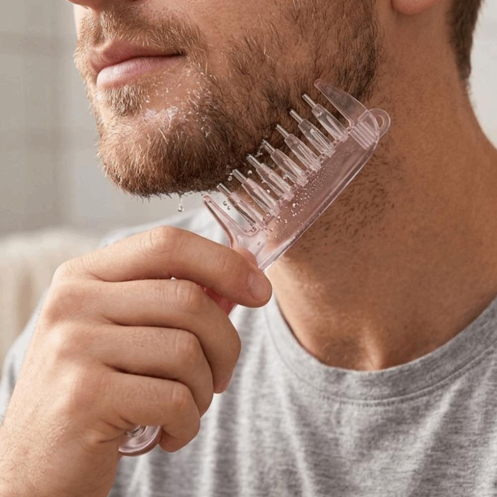 Rolling Metal Teeth Scalp Liquid Guide Comb Essential Oil Applicator Home Salon Use