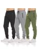 Men's Slim Fit Athletic Fleece Sweatpants with Zippered Cuffs