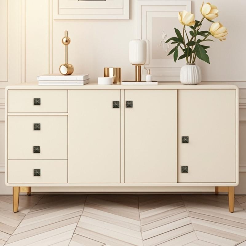 Heavy Duty Zinc Drawer Pulls with Retro Square Design Easy Installation Cupboard Handles for Furniture Hardware