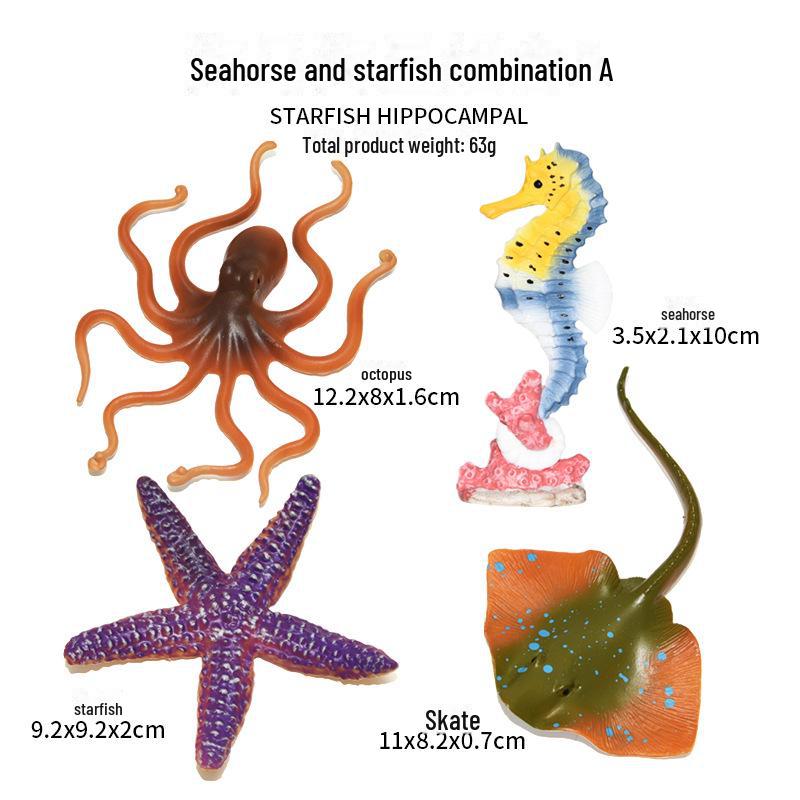 Set de modele de dinozauri Jurassic cu gel moale - Jucării din lumea oceanică cu animale sălbatice pentru copii