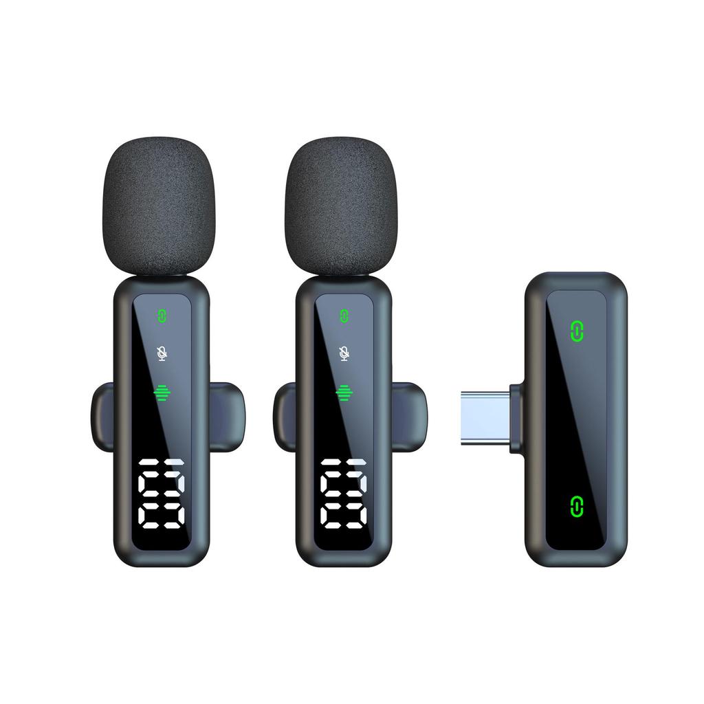 Universal Wireless Lapel Microphone with Noise Reduction for Outdoor Recording and Live Broadcasts