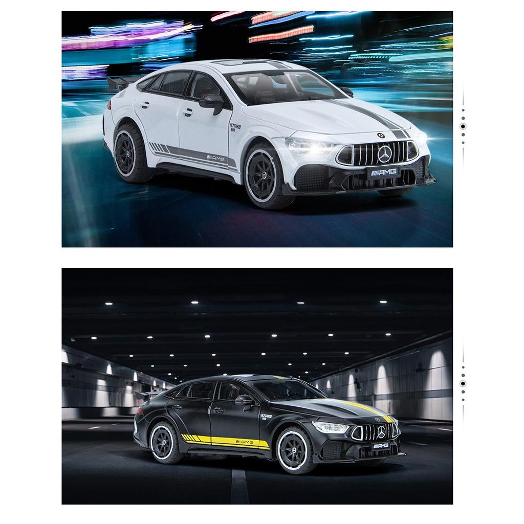 1/24 Mercedes Benz AMG GT63 Sports Car Simulation Diecast Metal Alloy Model Car Sound Light Pull Back Collection Kids Toy Gift