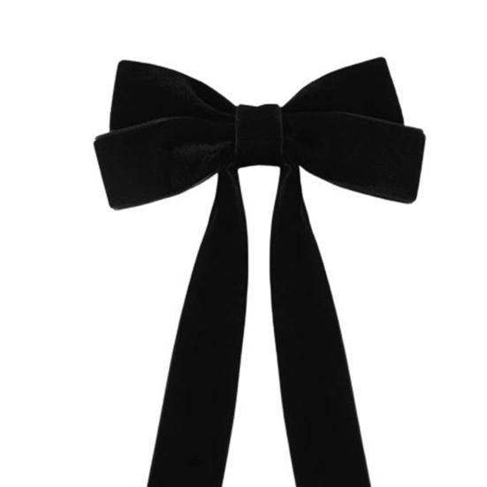 2 szt. Aksamitne kokardy świąteczne Dekoracja 5" x 10" Kokardy z vintage wstążki Ozdoba na choinkę na drzewko Domowe przyjęcie Wieniec Dekoracja świąteczna