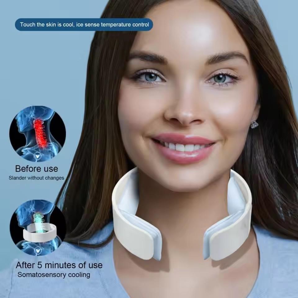 1Pc Neck Cooling Tube Wearable Neck Cooler Portable Neck Wrap Collar Lightweight Ice Cold Ring Outdoor Heatstroke Prevention