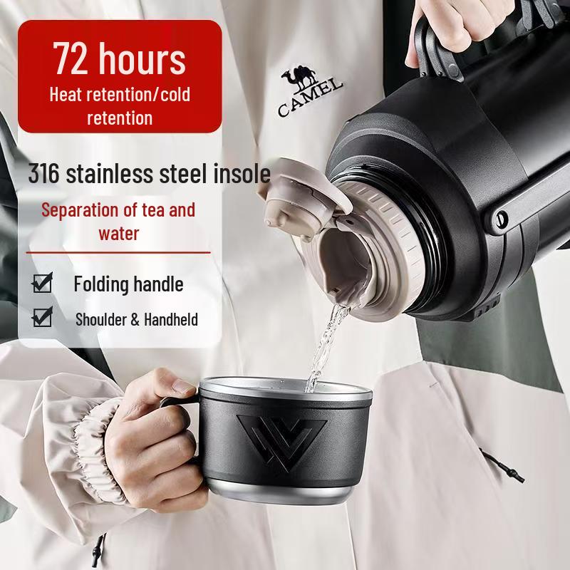 316 Large Capacity Insulated Thermos for Outdoor and Travel Use