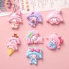 10 Pcs Cute Surface Cartoon Pink Little Sheep Ice Cream Resin Scrapbook Diy Jewelry Wedding Children Hairpin Accessories A66