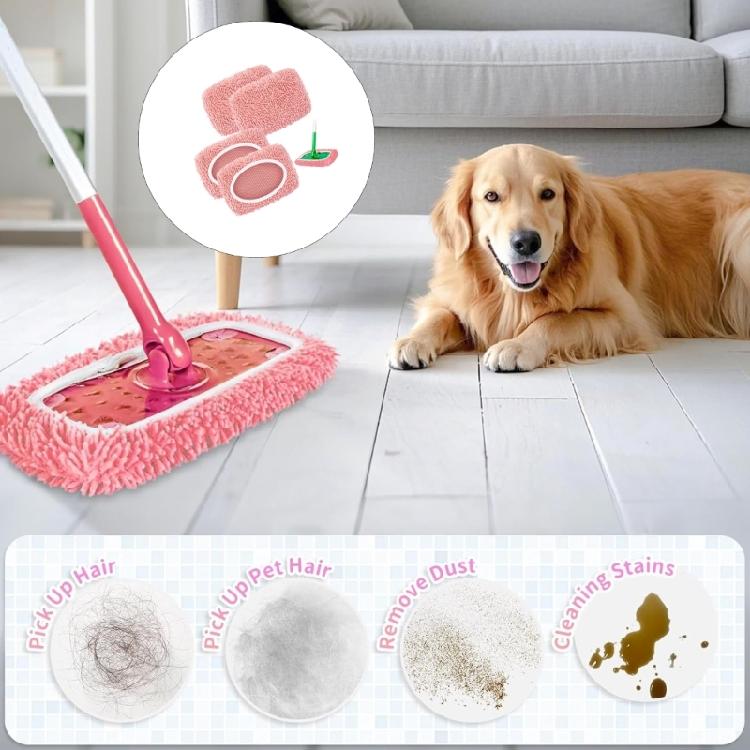 Replacement Cleaning Sheets 4 Pieces Machine Washable Microfiber For Tile Concrete Wood Grounds Washable