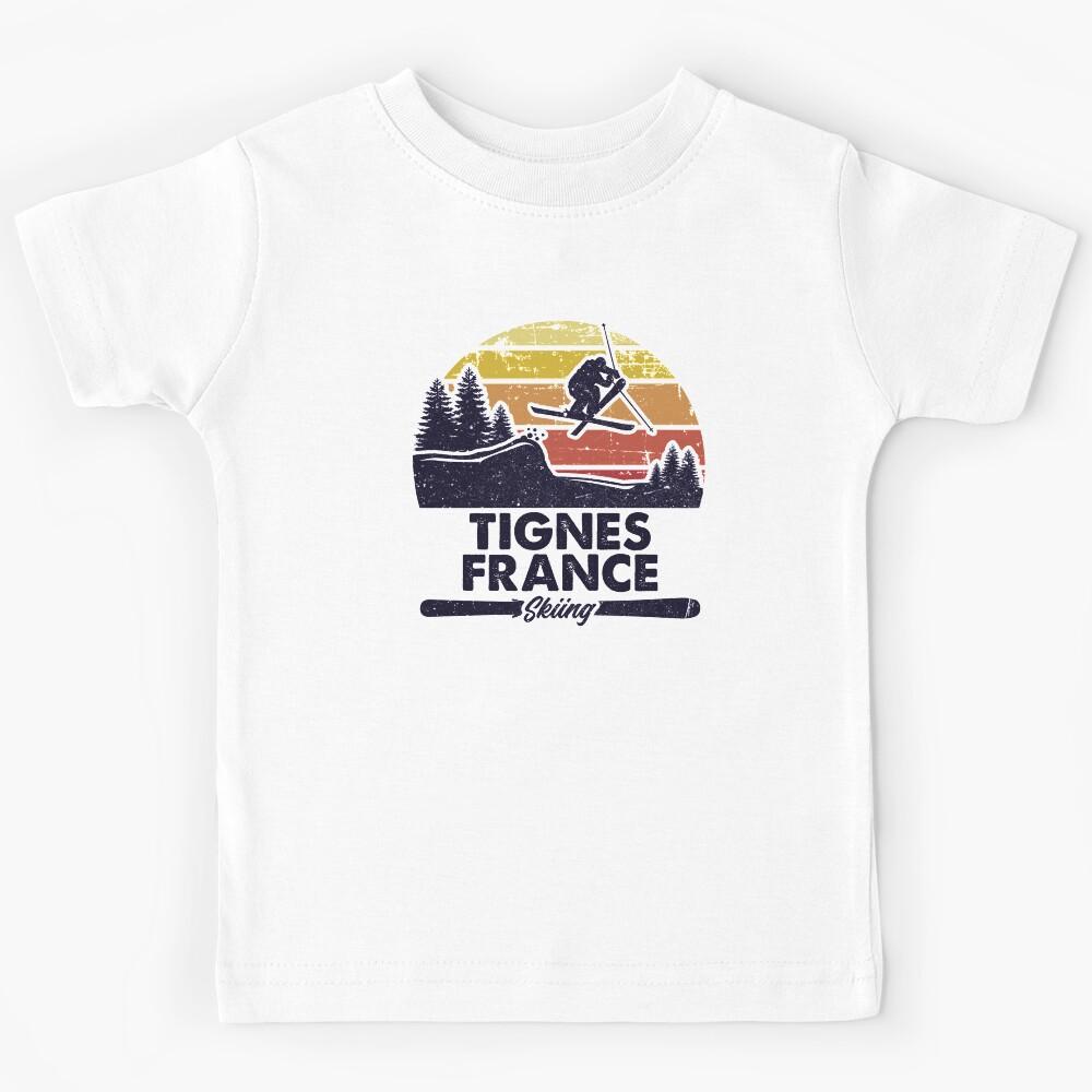 Tignes France mountain ski Kids T-Shirt 170
