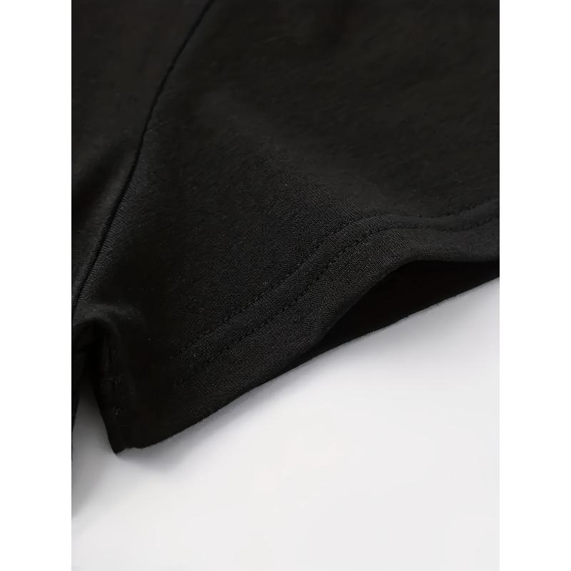 Letter Print Crew Neck T-shirt, Casual Short Sleeve Top for Spring & Summer, Women's Clothing