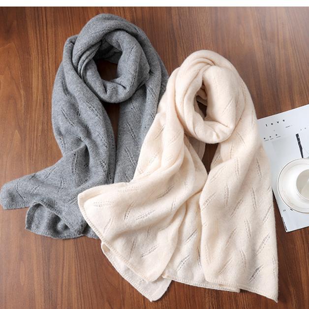 Soft Cashmere Wool Scarf: Cozy, Versatile, Solid Color Shawl