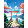 Anime Style Japanese Landscape Torii Prints Poster Canvas Painting Modern Wall Art Pictures For Living Room Bedroom Home Decor