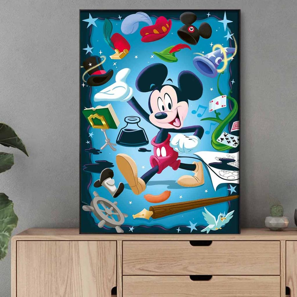 DIY Diamond Painting Mickey's Ingenious Ideas Cross Stitch Kit Mosaic Art Diamond Painting Full Circle Diamond Home Decoration