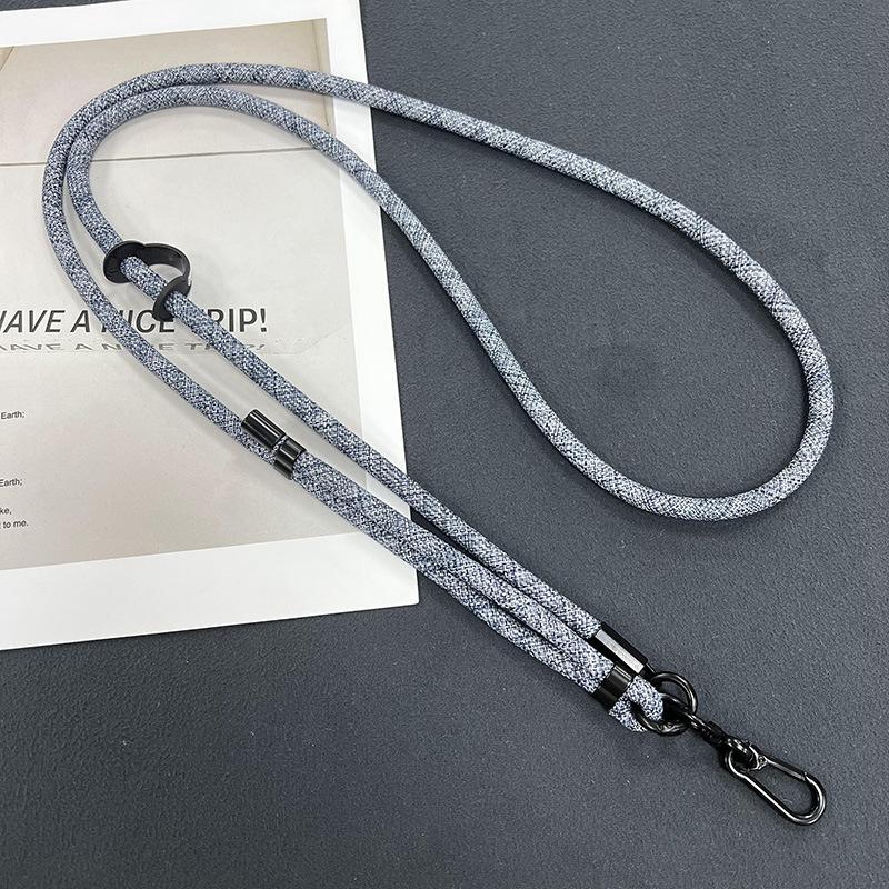 Mobile Phone Lanyard Crossbody Neck 1MM Polyester Mobile Phone Rope Neck Crossbody Adjustable Hand + Lanyard Crossbody Can Be Carried