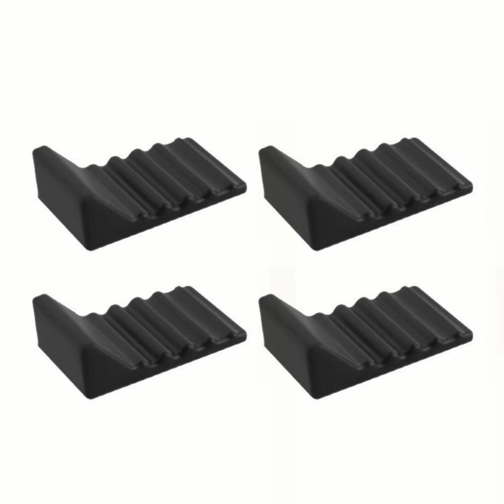 4 Pcs Heavy Duty Trash Can Wall Protector Noise Reduction Trash Can Bumper  Kitchen Use чёрный