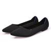 Fashion Women Shoes Flat Knit Breathable Square Heel Fashionable Beautiful Princess Antiskid Rubber Sole Comfortable 2025