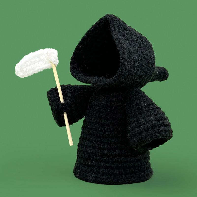 Lovely Crochete Doll Halloween Decorations Emotional Support Doll Handmade Toys Friends Gift Autumn Decoration