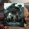 1PC Alien horror Artwork Flannel Blanket Gift, Suitable for Both Men And Women, Soft Ideal for Beds And Sofa, Birthday Or Christmas Gift