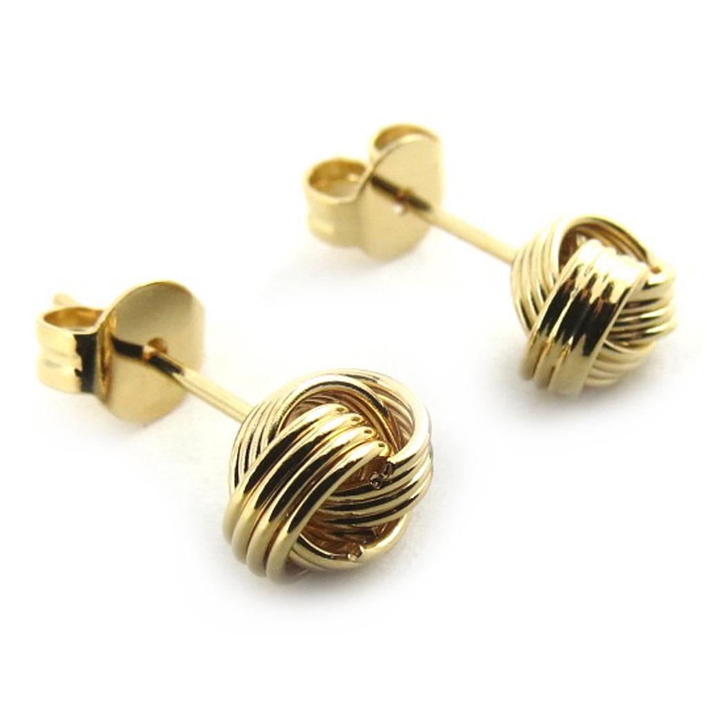 Les Trésors De Lily [N1245] - Gold Plated 'Choreography' Earrings - 6 Mm
