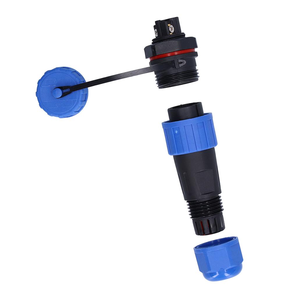 IP68 Waterproof Aviation Plug Socket Set LP16 3Pin Weld Free Back Nut Type Male Female Butt Terminal 250V 10A