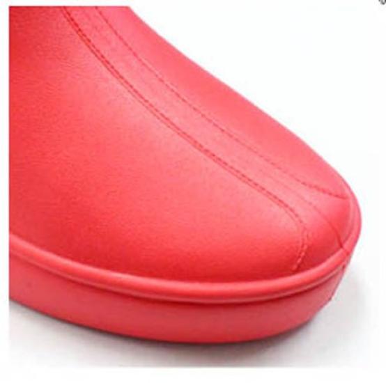 Colorful rain boots for L [No brand] women, short, red,