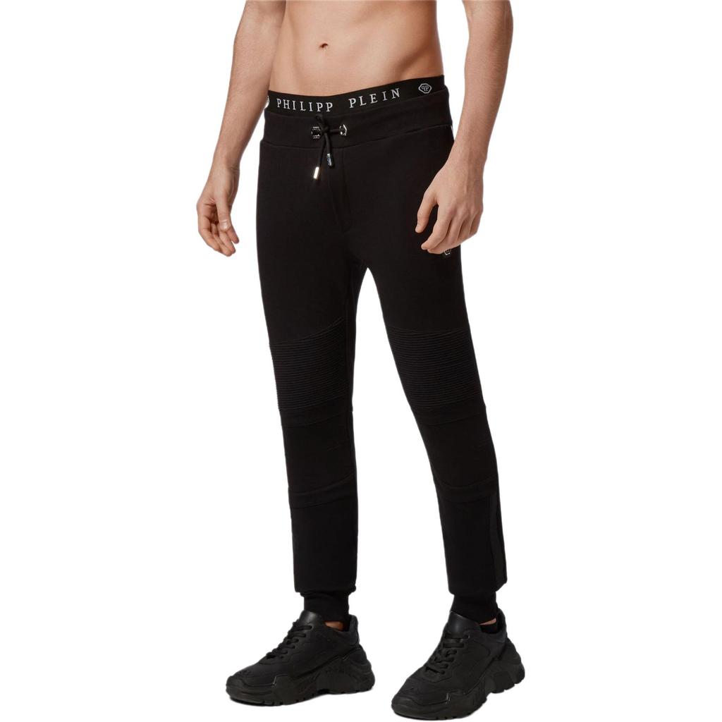 Philipp Plein Jogging Trousers Casual Pants Men's Black P20C-MJT1623-PJO002N-02