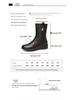 2025 Autumn/Winter Women's Fleece-Lined Wedge Heel Non-Slip Mid-Calf Cotton Martin Boots with Short Height Insole
