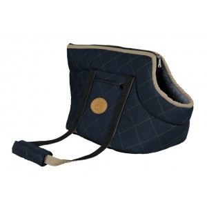 Panier De Transport - TRIXIE - Victoria - 26 X 29 X 50 Cm - Microfibre - Bleu