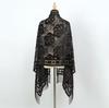 NEW Fashion Women Cut Flowers Hollow Lace Gradient Flower Silk Scarf Spring Shawls and Wraps Towel Femme Beach Sjaals